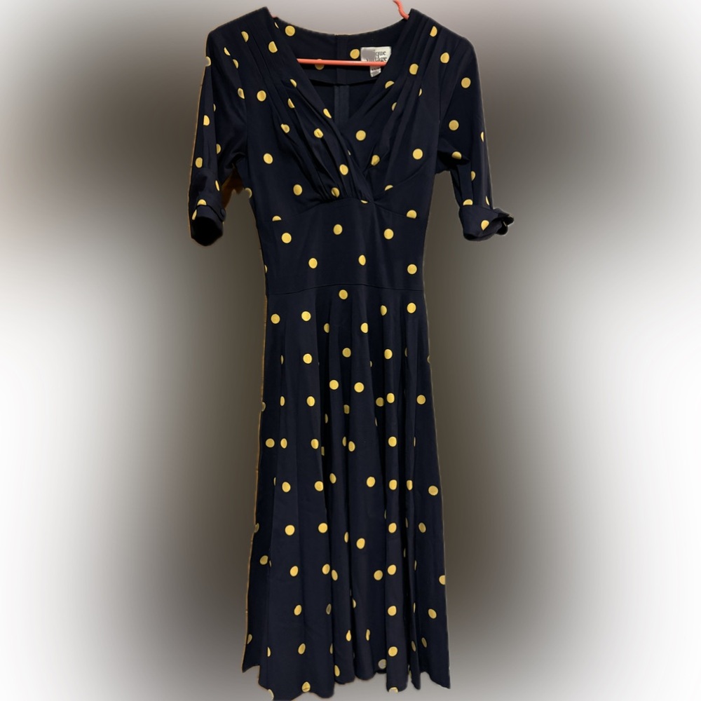 Unique Vintage Dolores Polka Dot Dress